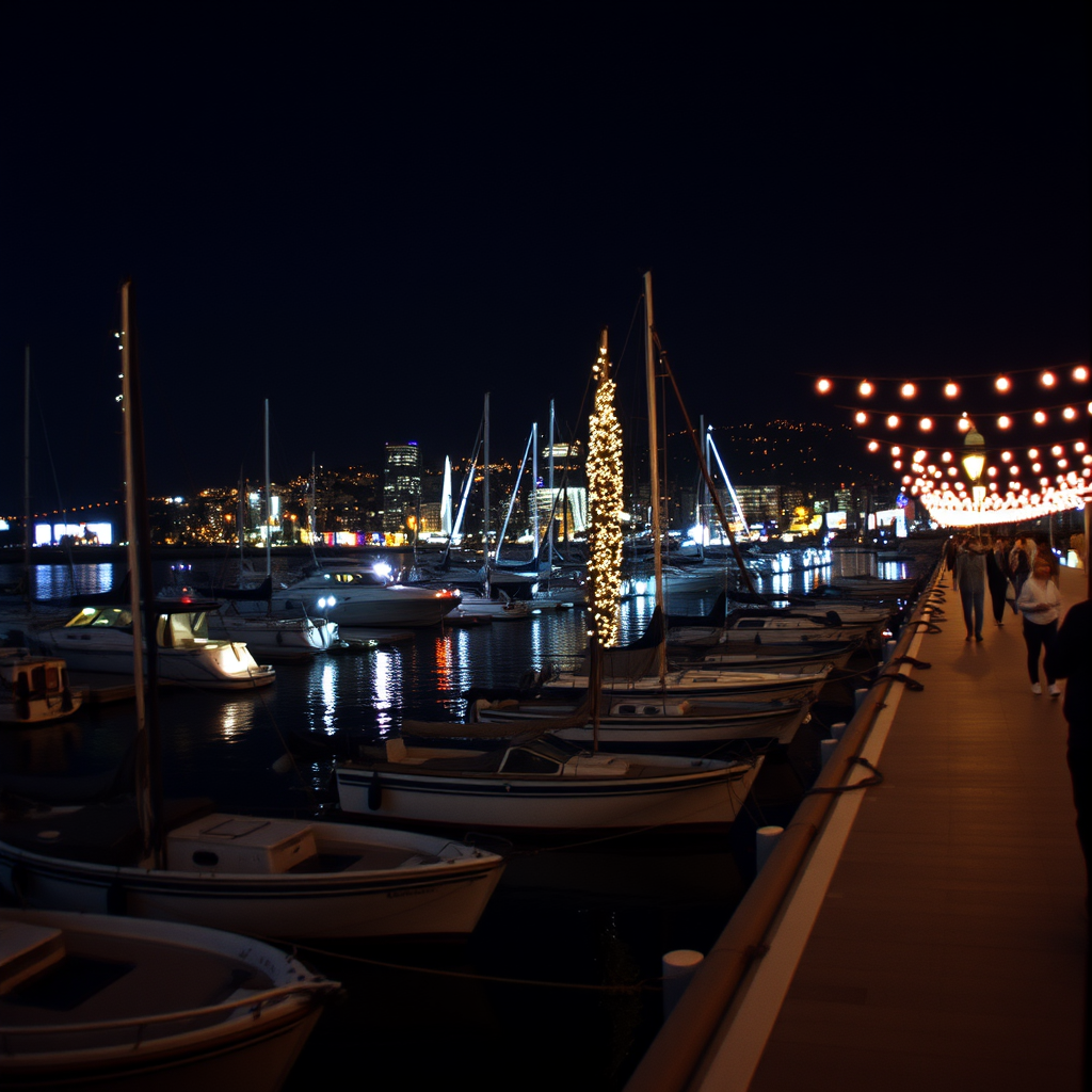 Tuzla Marina, modern yat limanı ve lüks tekneler, sahil yürüyüş yolu, ailelerin vakit geçirdiği ferah bir sahil ortamı, mavi deniz manzarası